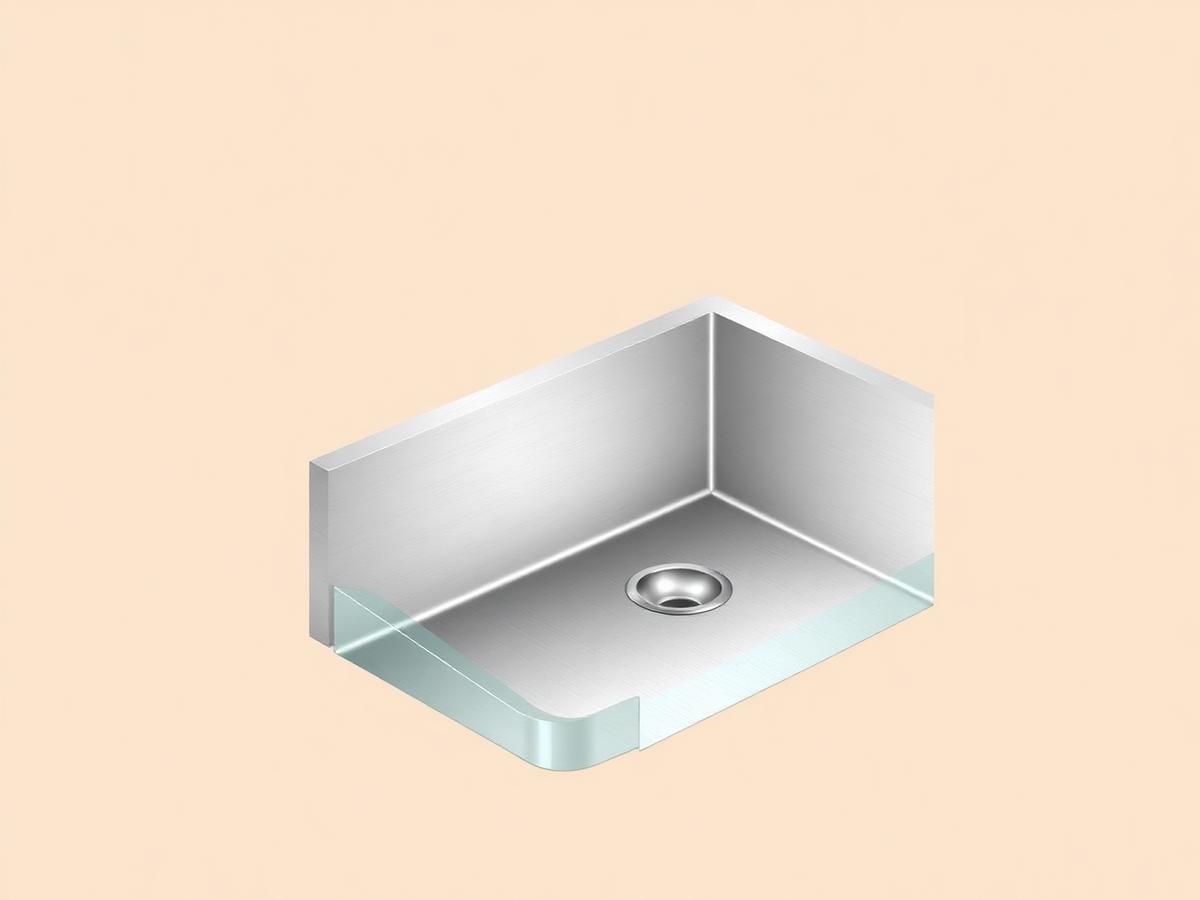 Visualisering af isvejst vask i bordplade