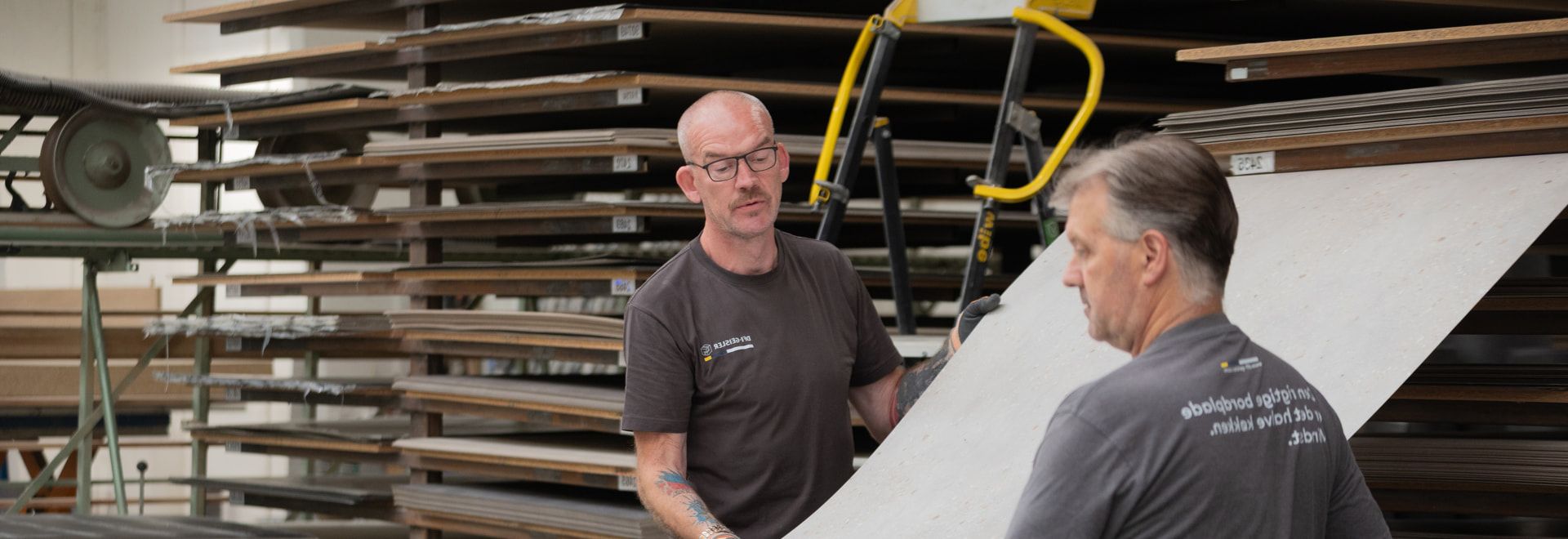 Kolleger på DFI-Geislers fabrik på Mors