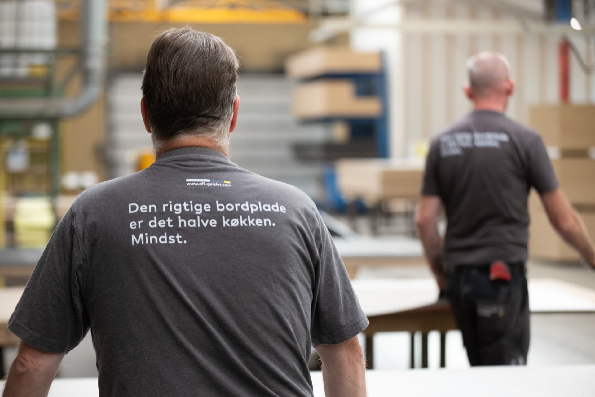Kolleger på fabrikken på Mors